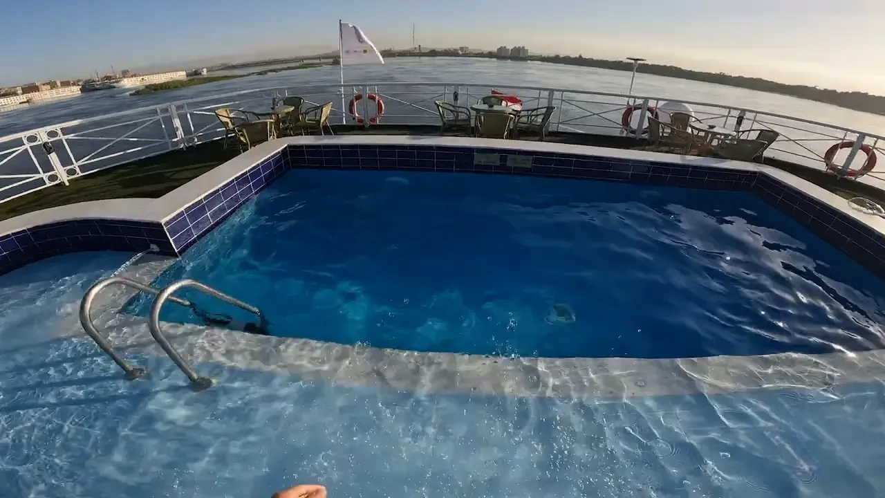 Sun deck of the JAZ Crown Prince Nile Cruise Nile cruise